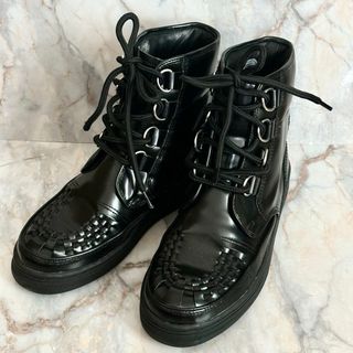 【極美品✨早い者勝ち】LIMI feu リミ　本革 スニーカーブーツ　Ｌ(ブーツ)