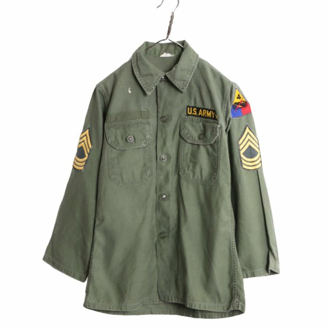 60s 65年製 米軍実物 US ARMY コットン サテン ユーティリティ 60s 65年製 米軍実物 US ARMY コットン サテン ユーティリティ