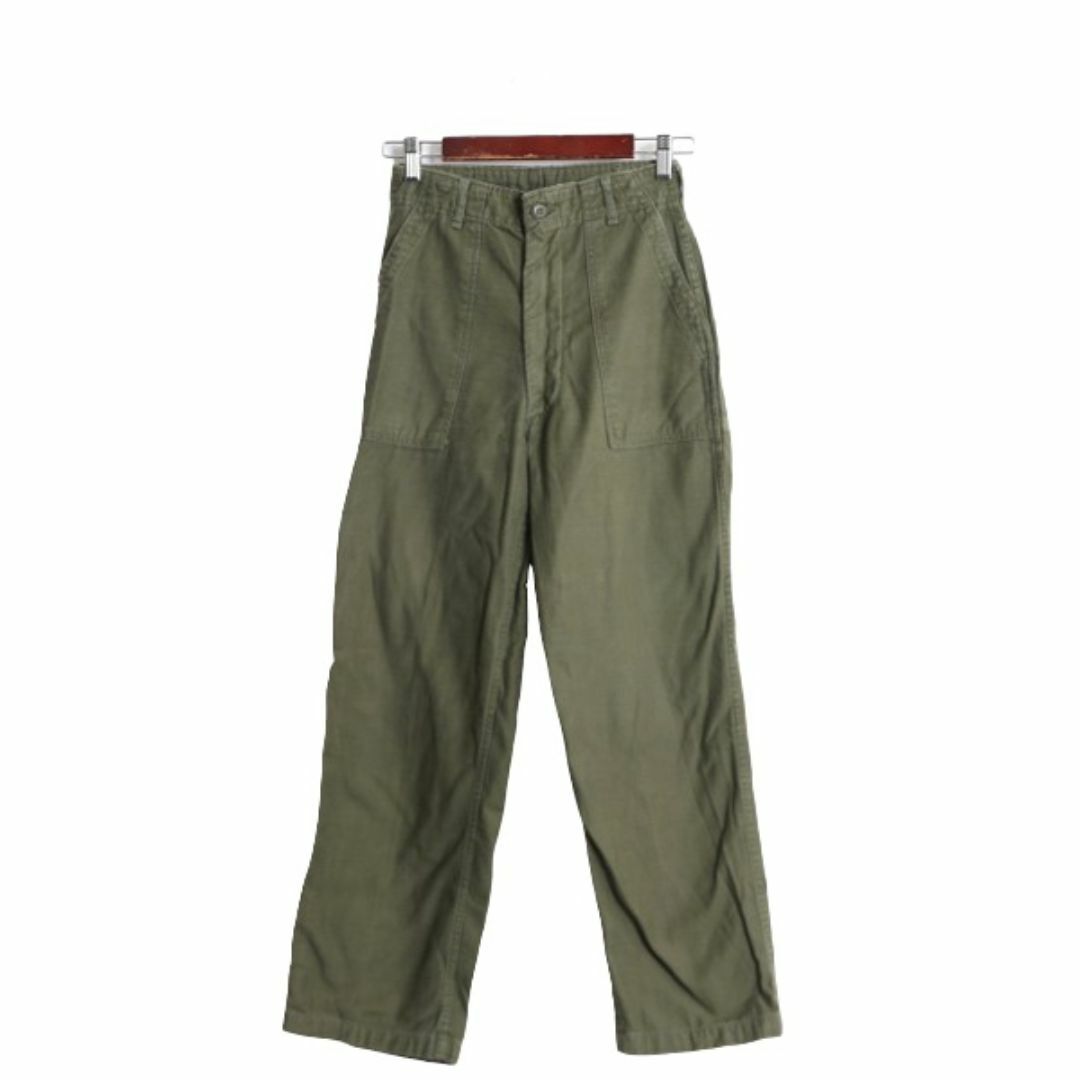 70s 71年製 US ARMY 米軍実物 コットン サテン ベイカー パンツ 70s 71年製 US ARMY 米軍実物 コットン サテン ベイカー パンツ