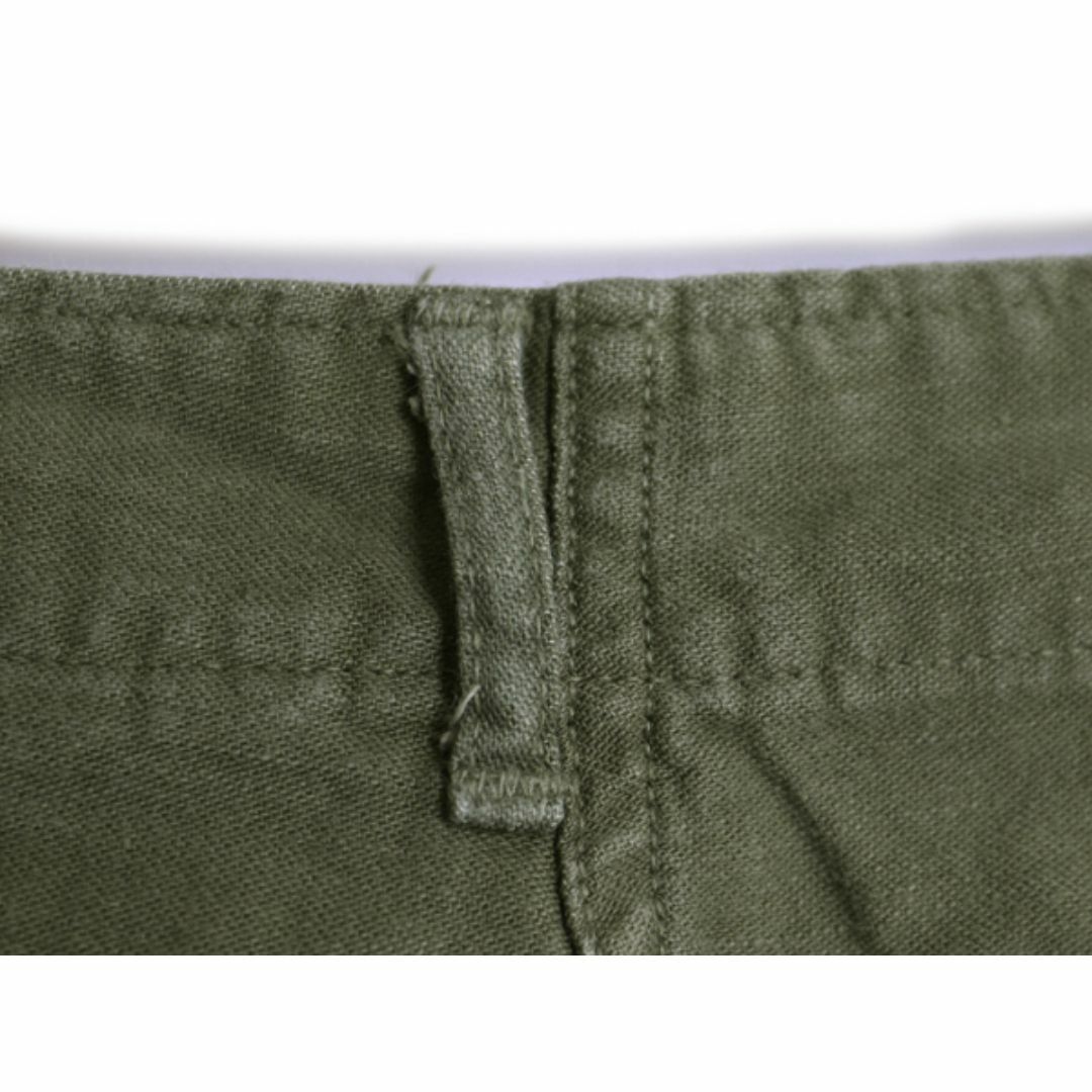 70s 71年製 US ARMY 米軍実物 コットン サテン ベイカー パンツ 70s 71年製 US ARMY 米軍実物 コットン サテン ベイカー パンツ