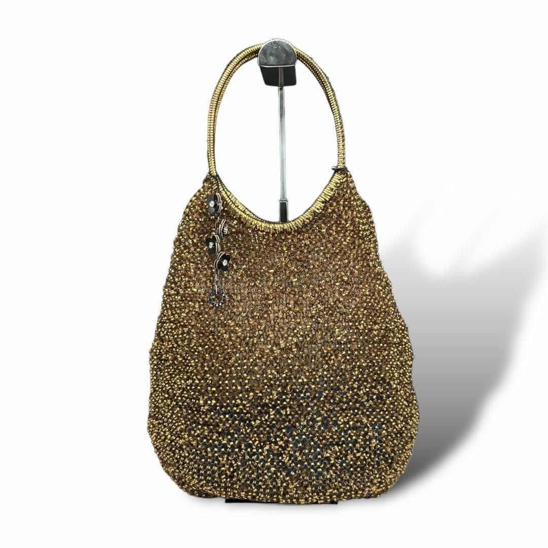 美品】ANTEPRIMA アンテプリマ ワイヤーバッグ ゴールド 0951 美品】ANTEPRIMA アンテプリマ ワイヤーバッグ ゴールド 0951