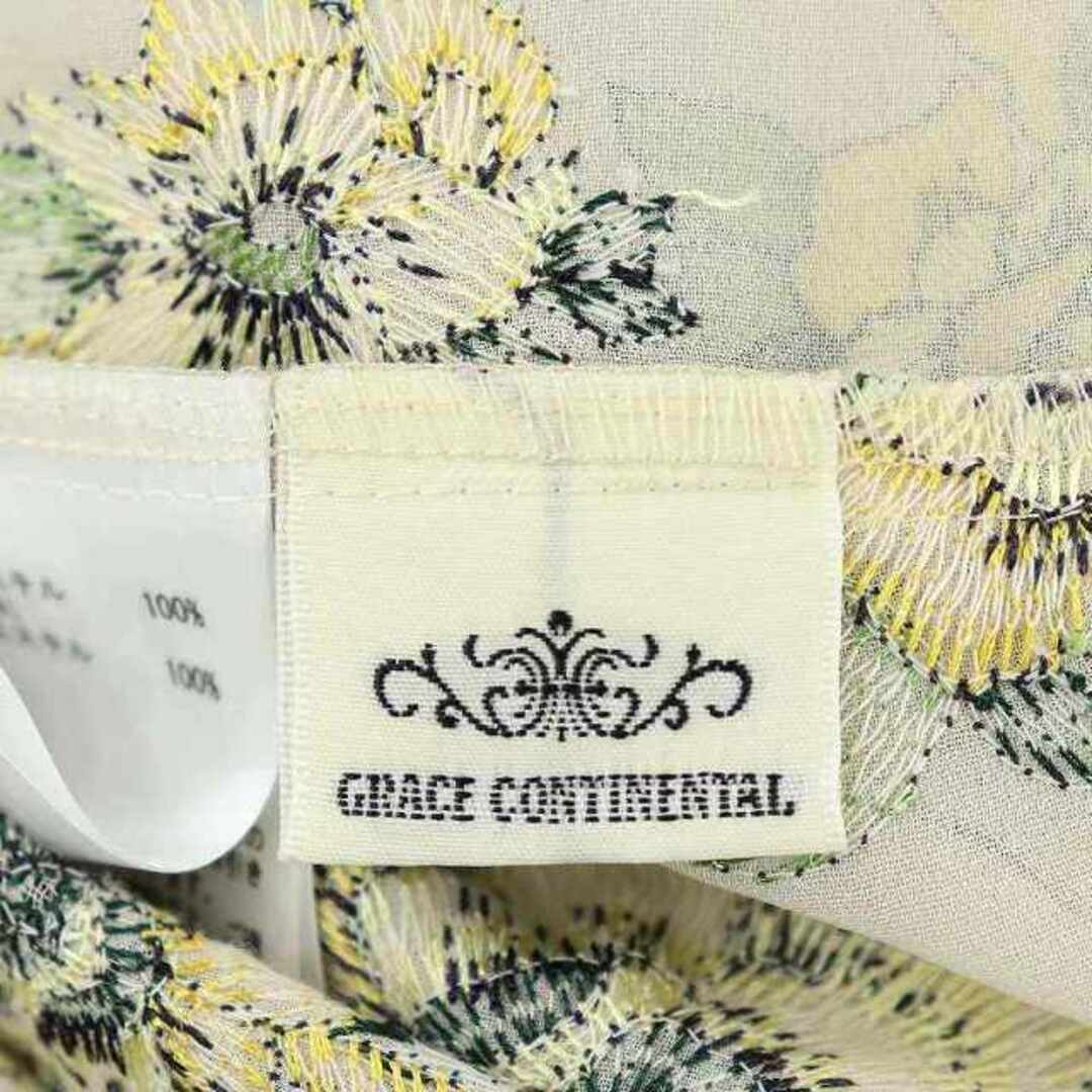 グレースコンチネンタル 24SS エスニックフラワー刺繍ワンピース グレースコンチネンタル 24SS エスニックフラワー刺繍ワンピース