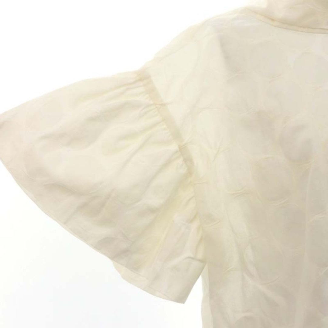 シーニュ cygne 透かしドットトップス Alain ブラウス 半袖 トップス シーニュ cygne 透かしドットトップス Alain ブラウス 半袖 トップス
