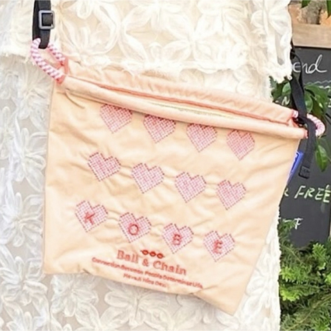 Ball&Chain 神戸限定 ハートlimited HEART 2点 ベージュ エコバッグ Ball&Chain 神戸限定 ハートlimited HEART 2点 ベージュ エコバッグ