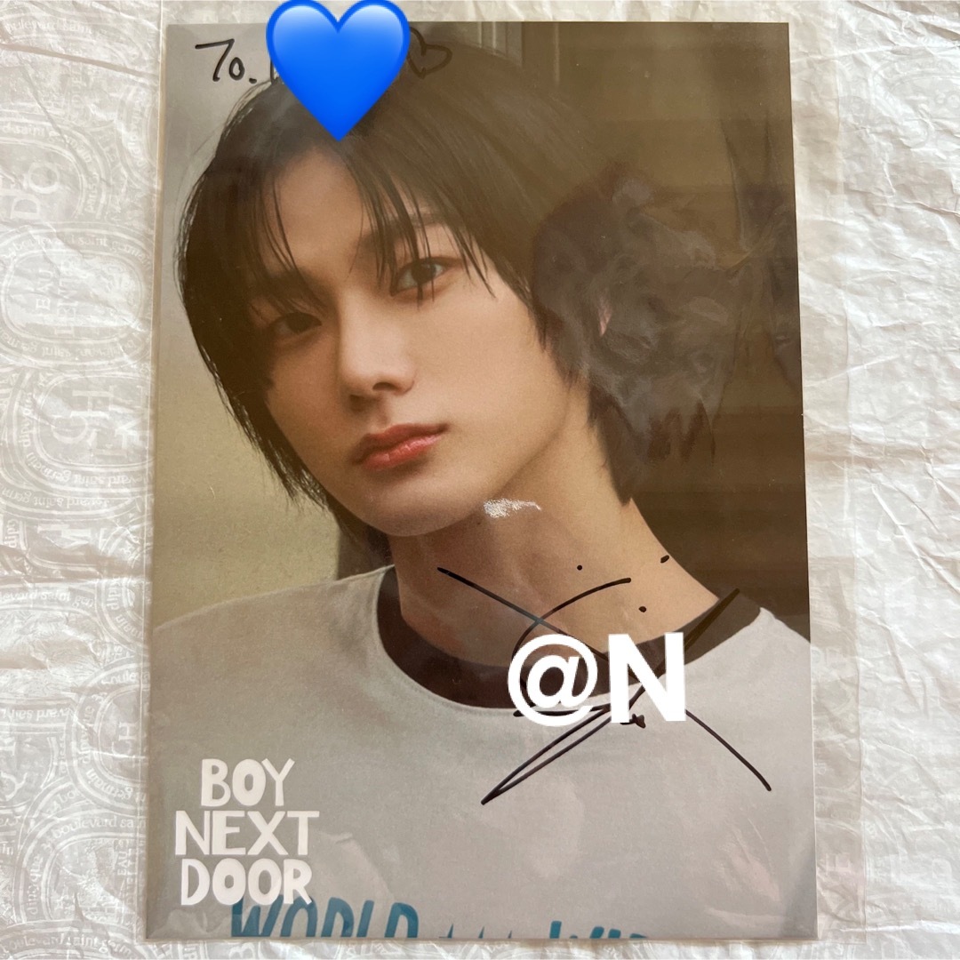 BOYNEXTDOOR - Boynextdoor ソンホ 直筆 サイン オフイベ ANDの BOYNEXTDOOR - Boynextdoor ソンホ 直筆 サイン オフイベ ANDの