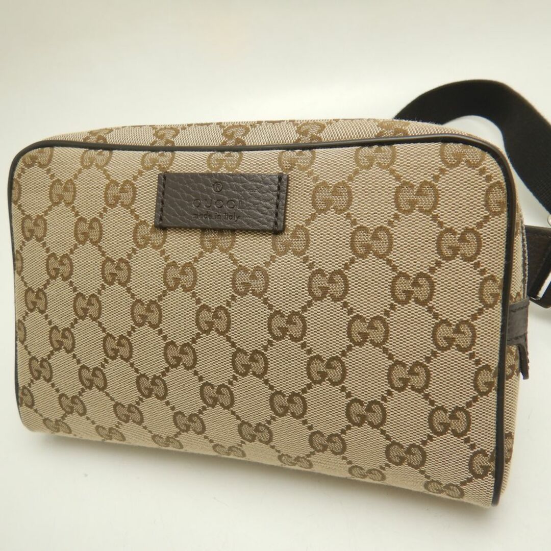 GUCCI グッチ ウエストバッグ 449174 GGキャンバスxレザー GG GUCCI グッチ ウエストバッグ 449174 GGキャンバスxレザー GG