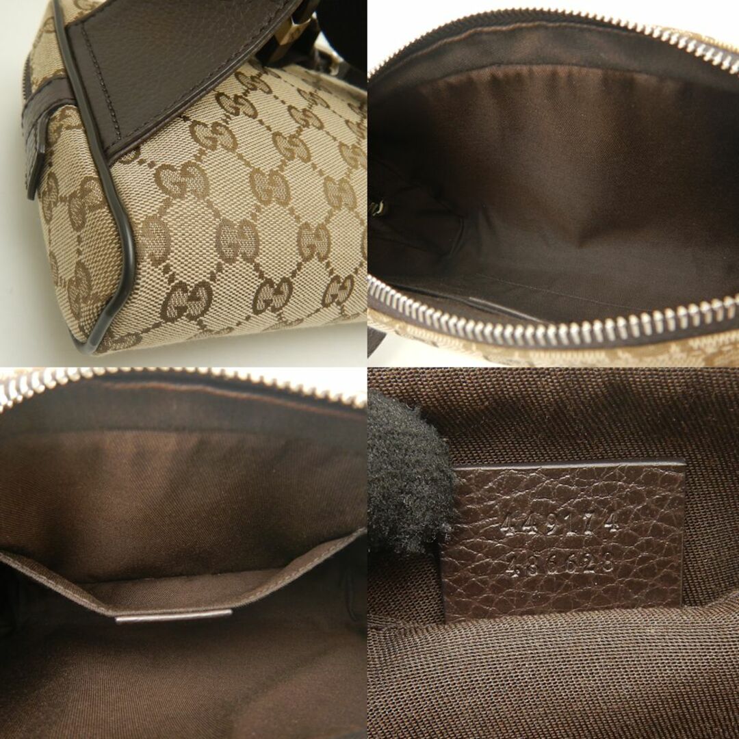 GUCCI グッチ ウエストバッグ 449174 GGキャンバスxレザー GG GUCCI グッチ ウエストバッグ 449174 GGキャンバスxレザー GG