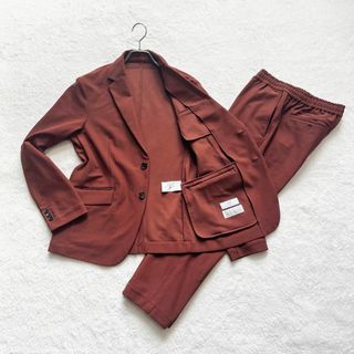 高級】DIORクリスチャンディオールロゴボタンベロアスーツ光沢濃紺