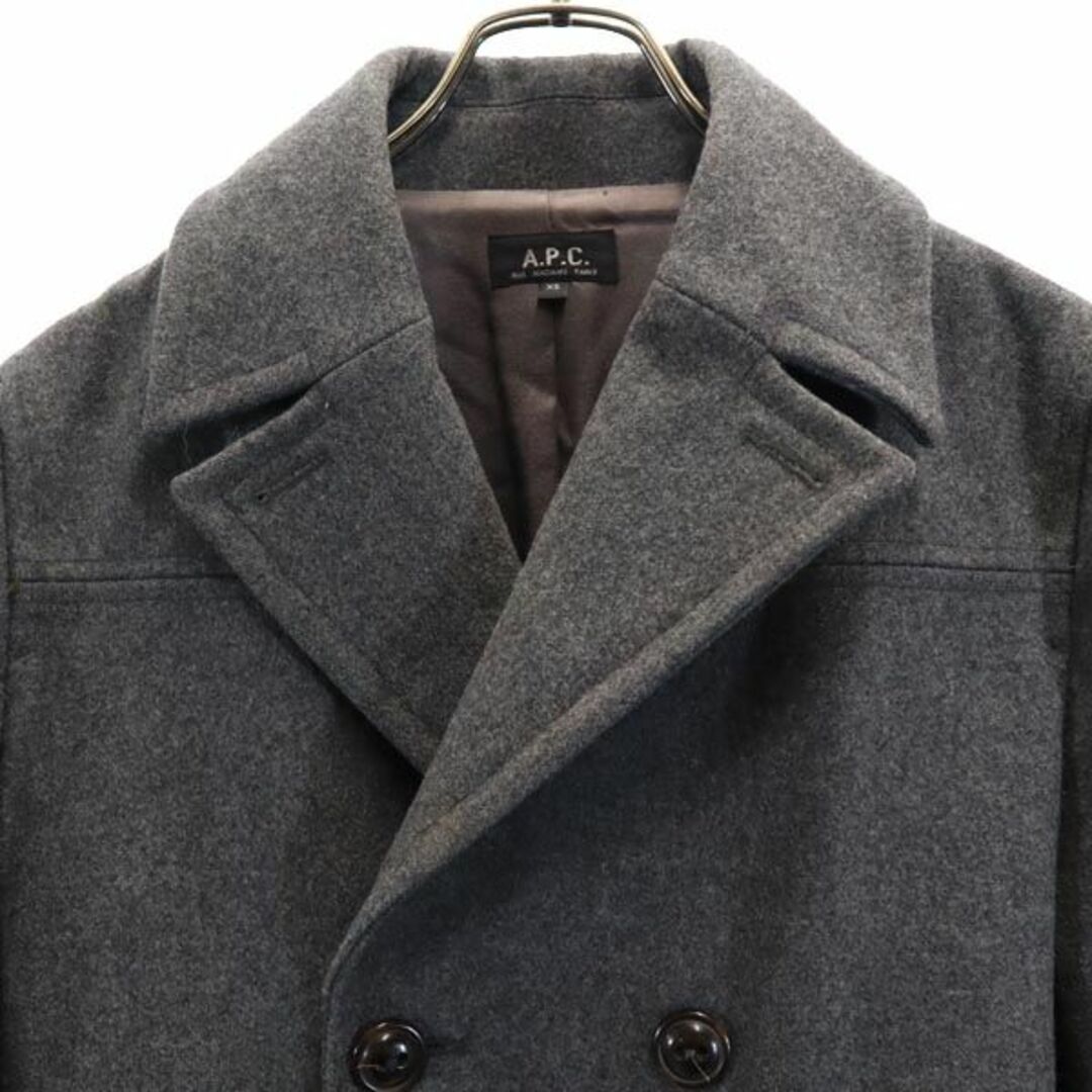 美品】A.P.C アーペーセー ロングコート ダブルチェスターコート 美品】A.P.C アーペーセー ロングコート ダブルチェスターコート
