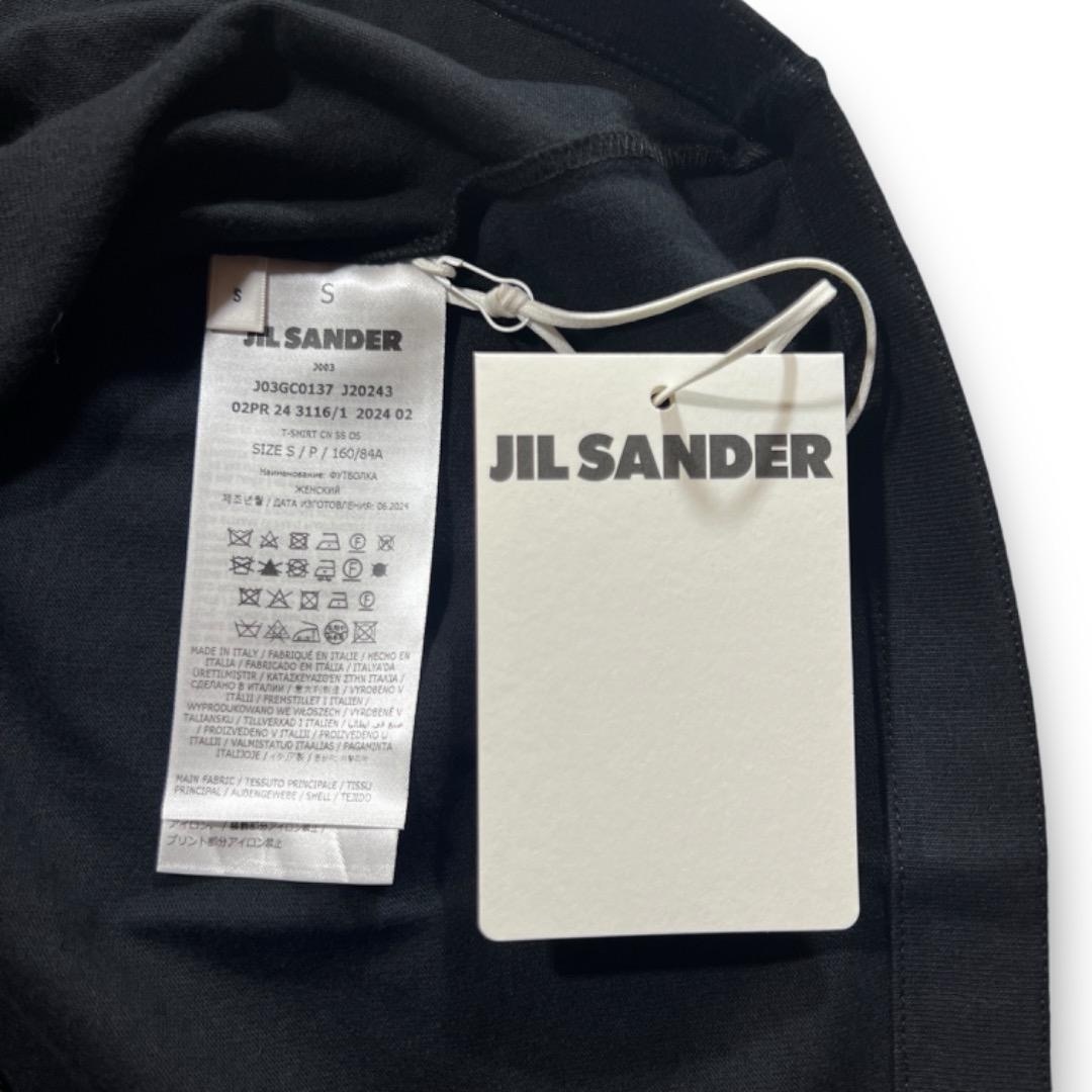 入荷nowオンラインストア SANDER JIL ロゴTシャツ S ブラック トップス