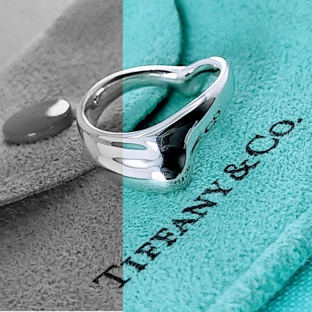 Tiffany & Co. - 【ティファニー】カーブド ハート ウェーブ Tiffany & Co. - 【ティファニー】カーブド ハート ウェーブ