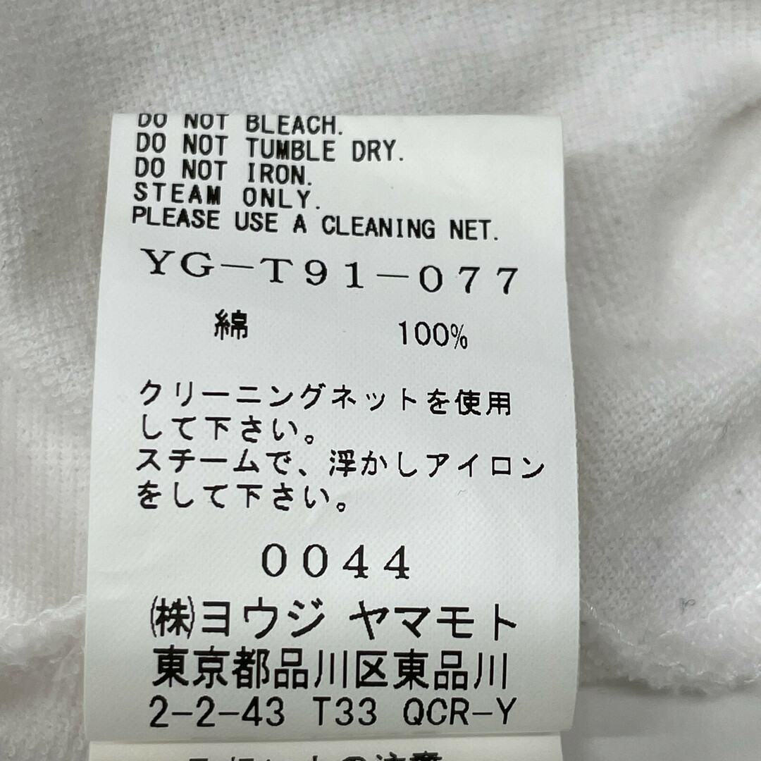 ワイズ YG-T91-077 ﾎﾜｲﾄ FLEECE PATCH ASSYME LONG SLEEVE T 2