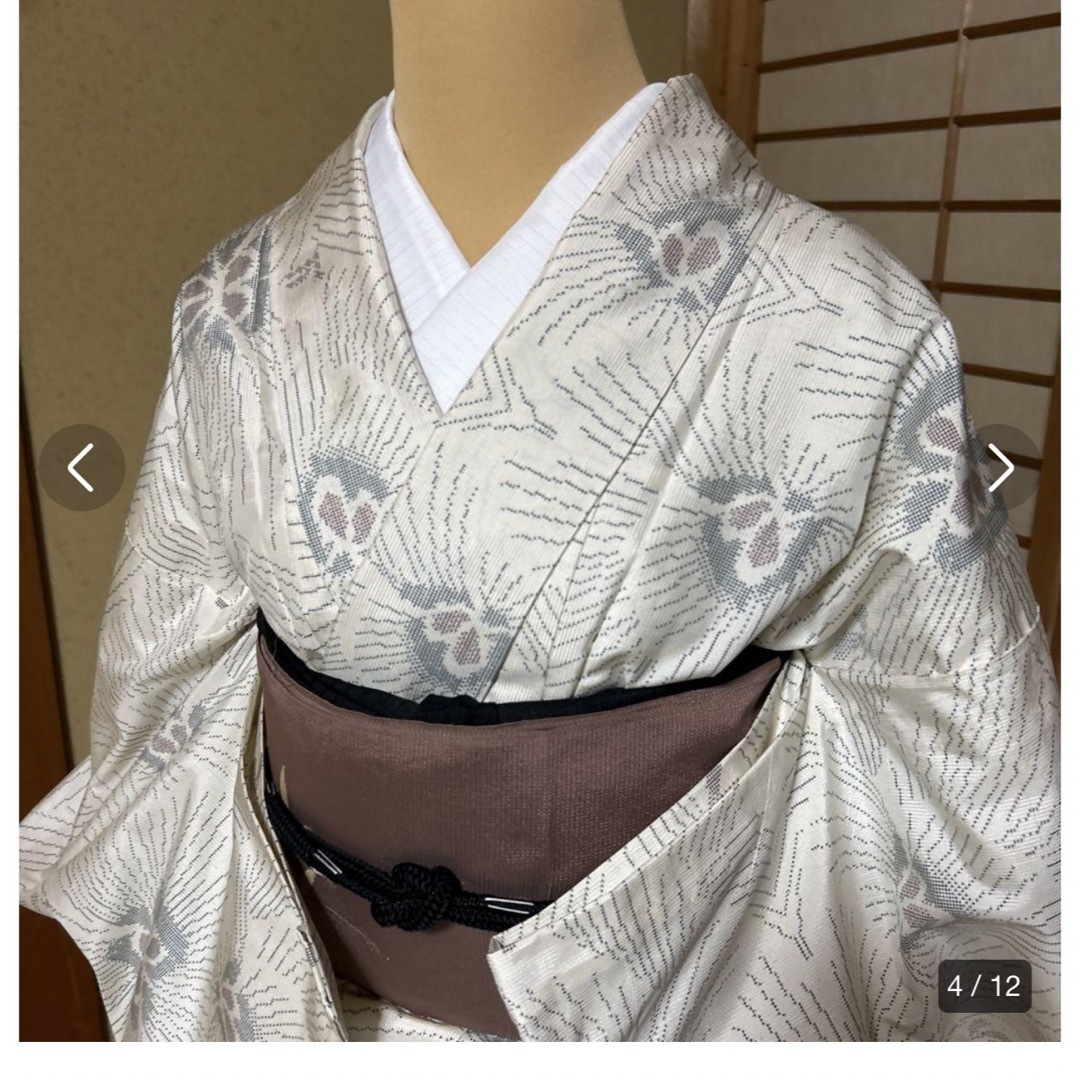 未使用近い 美品 証紙 単衣 本場大島紬 小紋 正絹 身丈161 裄63.5 未使用近い 美品 証紙 単衣 本場大島紬 小紋 正絹 身丈161 裄63.5