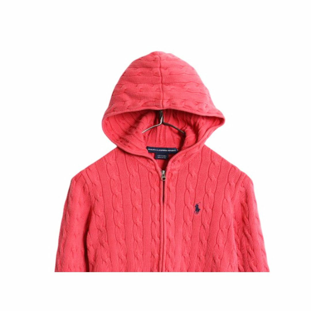 Ralph Lauren - ラルフローレン フルジップ コットン ケーブル Ralph Lauren - ラルフローレン フルジップ コットン ケーブル