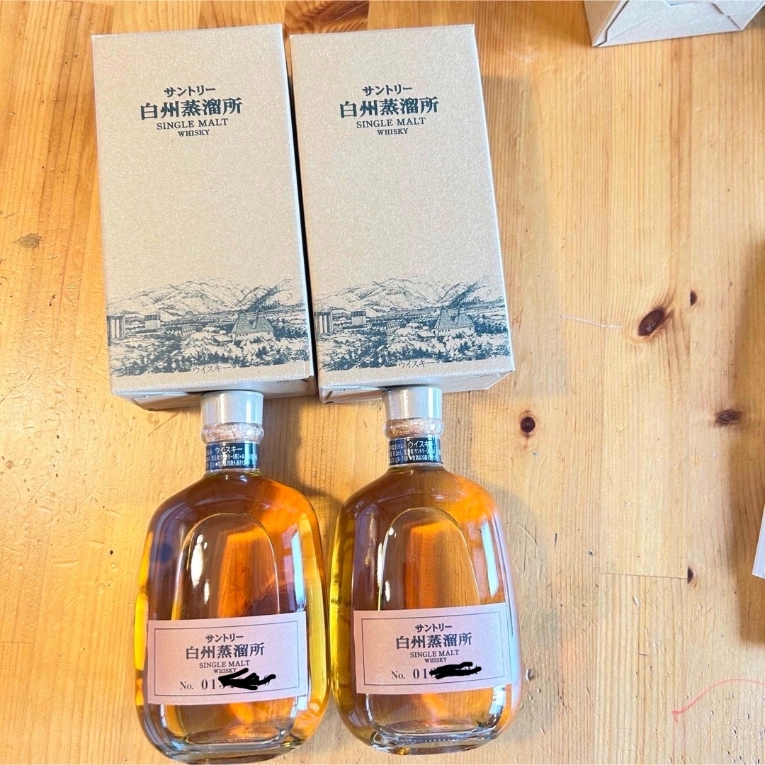 サントリー 白州 蒸留所限定 ウィスキー 300ml 43% 2本 箱付き 山崎 サントリー 白州 蒸留所限定 ウィスキー 300ml 43% 2本 箱付き 山崎