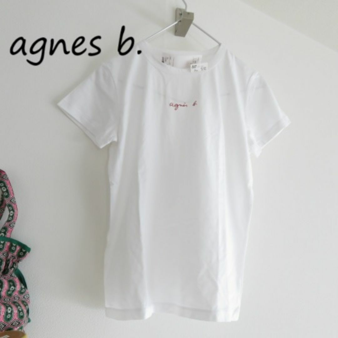 agnes b. - 新品 agnes b. アニエスベー　ラメロゴ　Tシャツ　白T　サイズイ