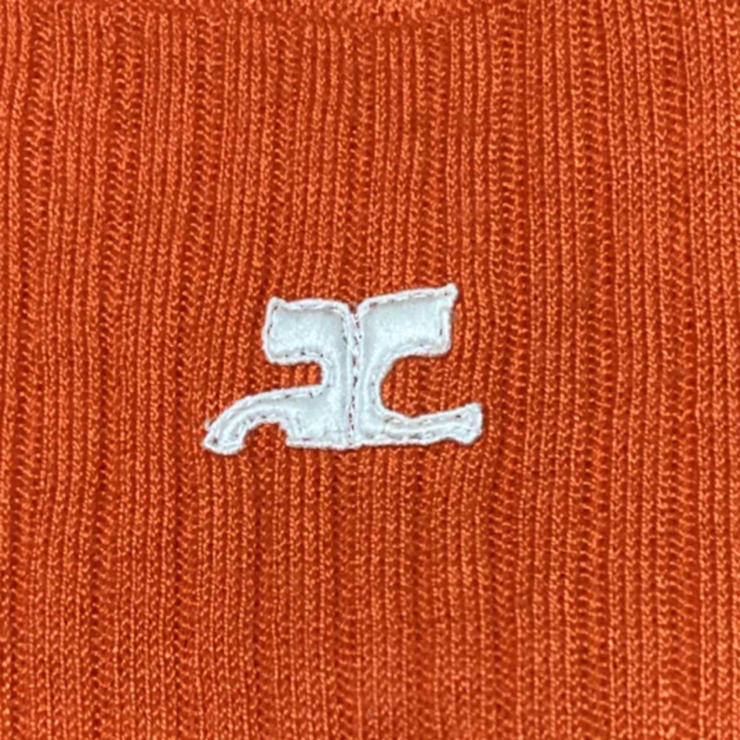 ヴィンテージ フランス製 Courreges クレージュ ニット ロゴ入り F ヴィンテージ フランス製 Courreges クレージュ ニット ロゴ入り F