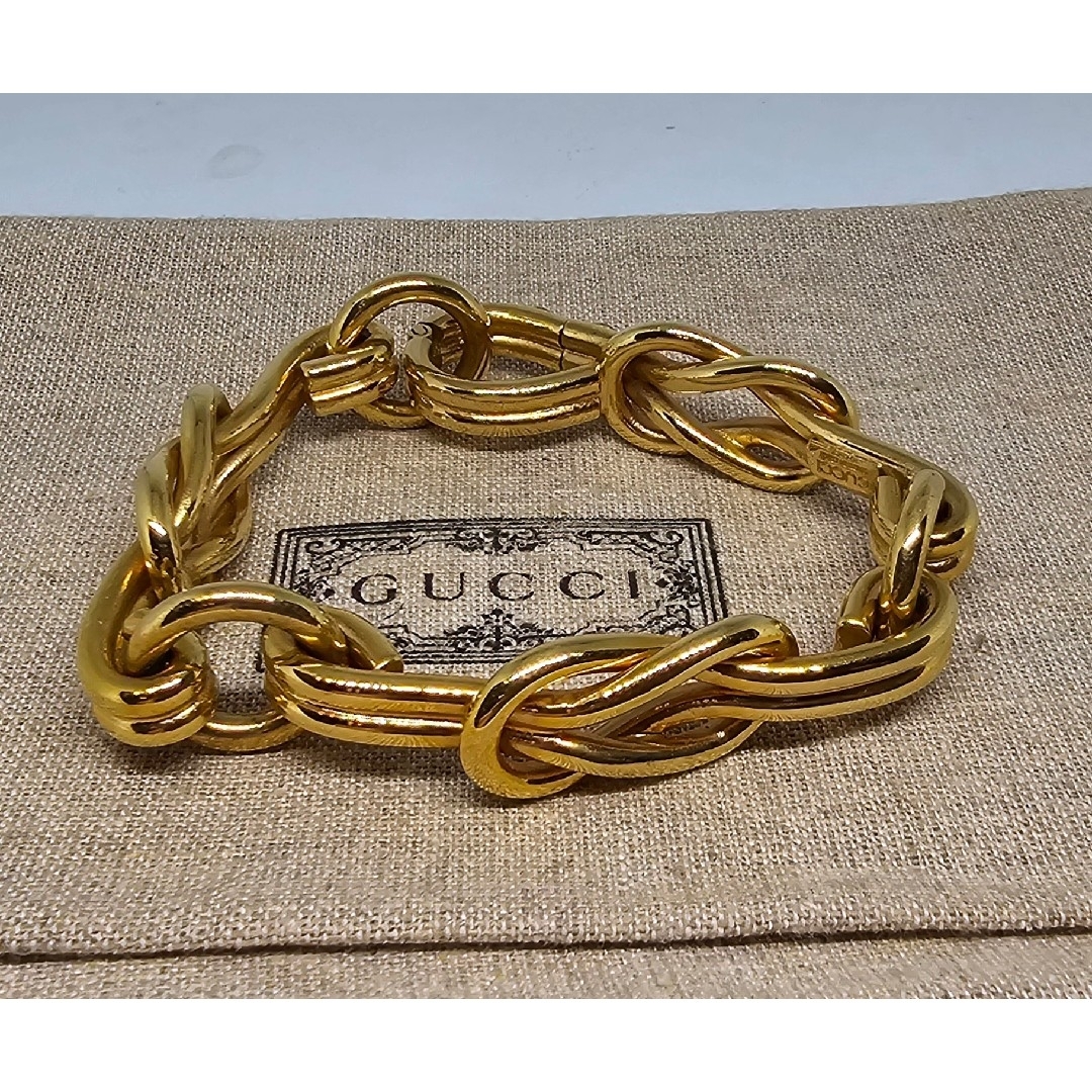 GUCCI - 【超レア廃盤美品】OLD GUCCI ヴィンテージ ノット GUCCI - 【超レア廃盤美品】OLD GUCCI ヴィンテージ ノット