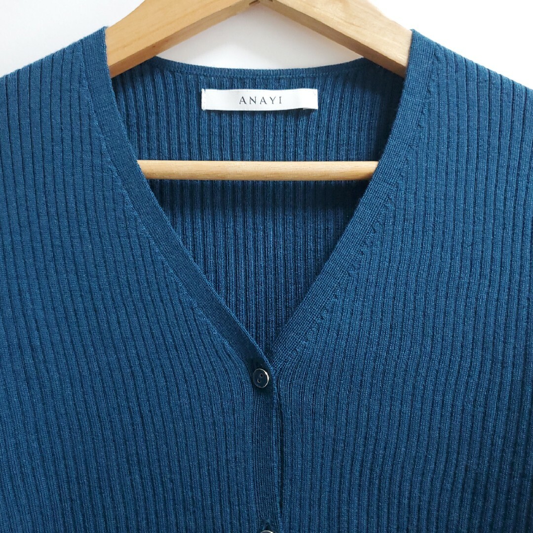 ANAYI - 美品☆20AW☆アナイ ウールナイロン リブニット ANAYI - 美品☆20AW☆アナイ ウールナイロン リブニット