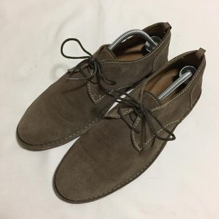 ザラ(ZARA)のZARA MANザラマン スウェードプレーントゥレザーシューズ27.5(ドレス/ビジネス)