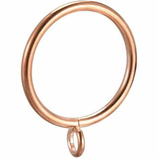 uxcell カーテンリング 幔幕リング ゴールドトーン 金属 内径28mm カ(シングルベッド)