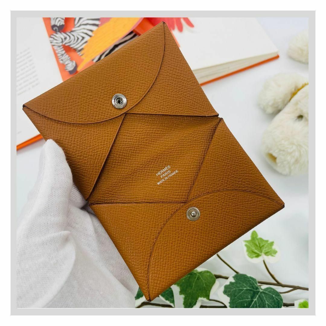 HERMES エルメス カルヴィ コインケース ブラウン ヴォー HERMES エルメス カルヴィ コインケース ブラウン ヴォー