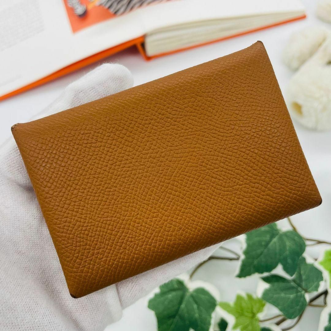 HERMES エルメス カルヴィ コインケース ブラウン ヴォー HERMES エルメス カルヴィ コインケース ブラウン ヴォー