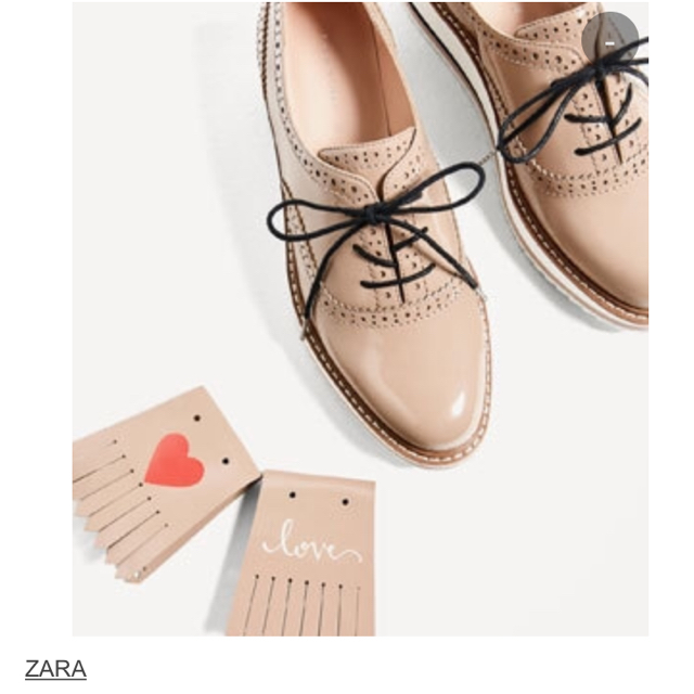 ZARA(ザラ)の新作!☆　Zara（ザラ）メッセージプラットフォームブルーチャー レディースの靴/シューズ(ローファー/革靴)の商品写真