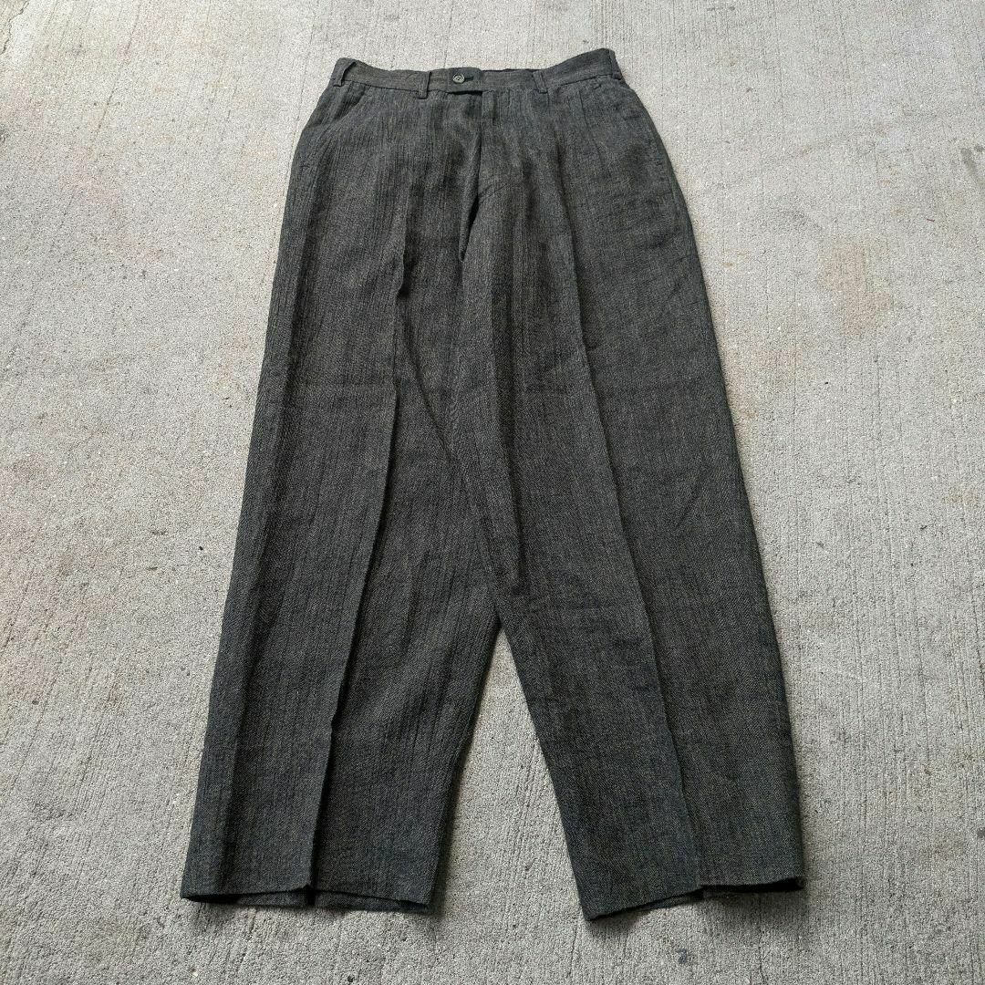 VINTAGE - 日本製 70s 80s 麻100 リネンパンツ ジャパカジ VINTAGE - 日本製 70s 80s 麻100 リネンパンツ ジャパカジ