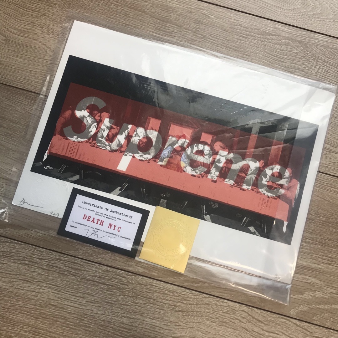 新品未使用 DEATH NYC supreme シルクスクリーンポスターの通販 新品未使用 DEATH NYC supreme シルクスクリーンポスターの通販
