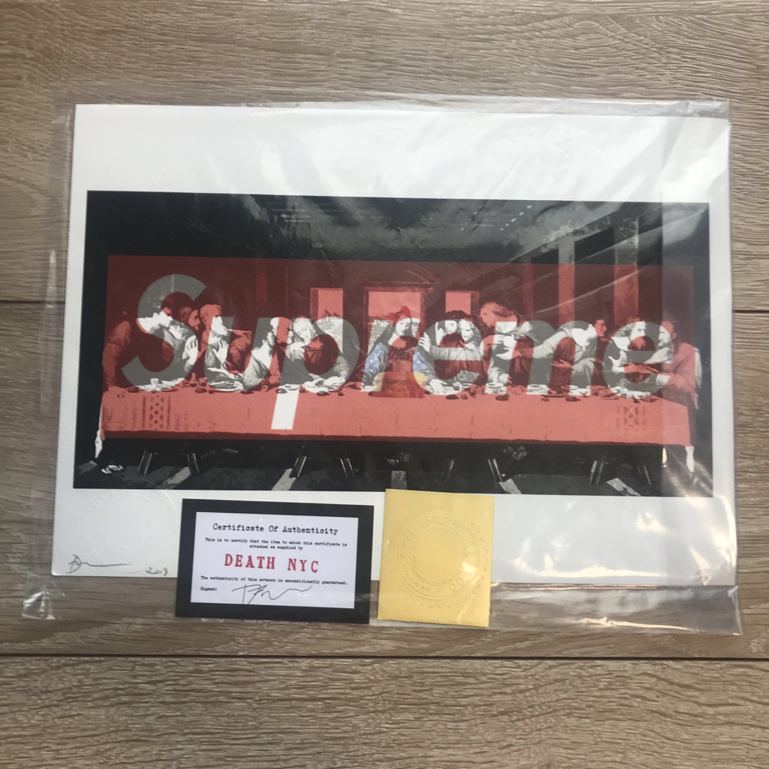 新品未使用 DEATH NYC supreme シルクスクリーンポスターの通販 新品未使用 DEATH NYC supreme シルクスクリーンポスターの通販