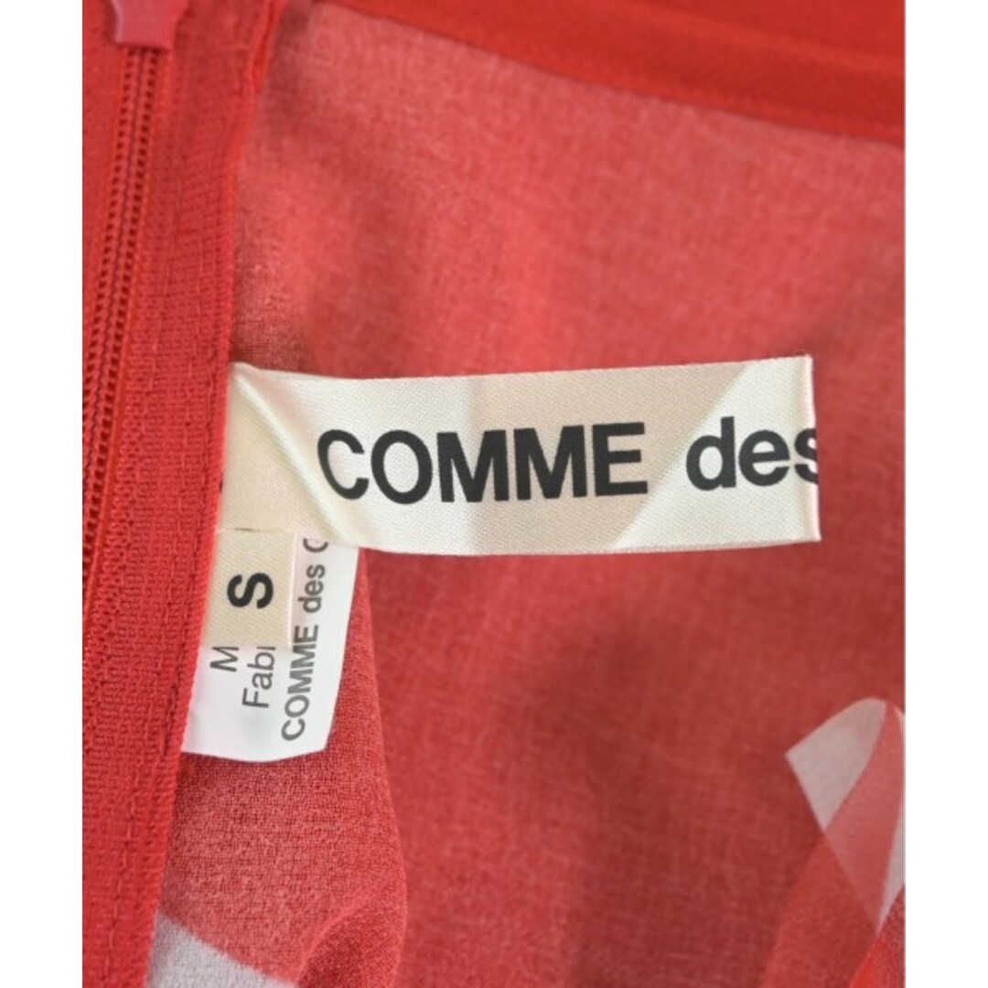COMME des GARCONS - COMME des GARCONS ワンピース S 赤x白 COMME des GARCONS - COMME des GARCONS ワンピース S 赤x白