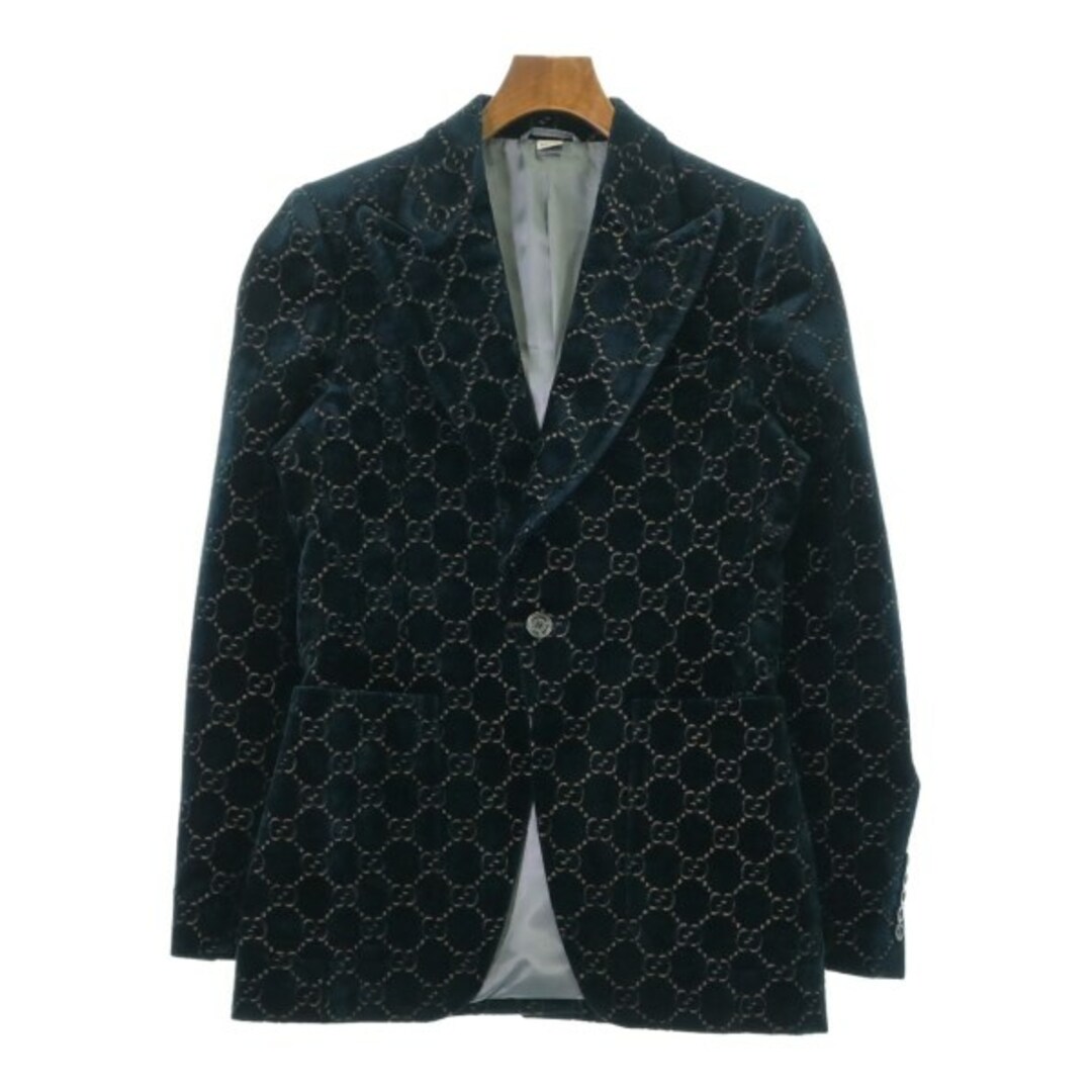 GUCCI - GUCCI グッチ テーラードジャケット 46(M位) 紺x GUCCI - GUCCI グッチ テーラードジャケット 46(M位) 紺x