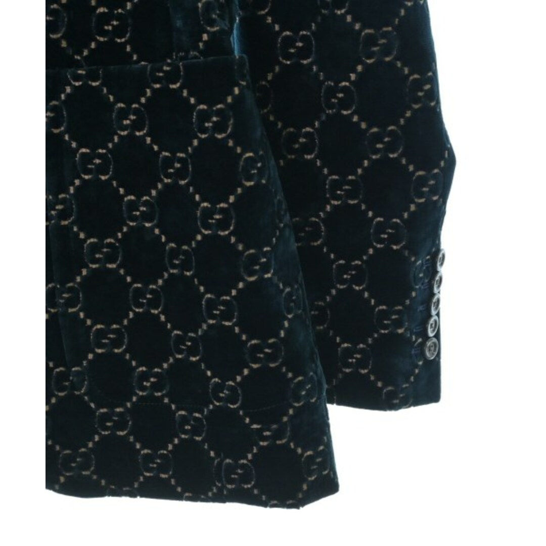 GUCCI - GUCCI グッチ テーラードジャケット 46(M位) 紺x GUCCI - GUCCI グッチ テーラードジャケット 46(M位) 紺x