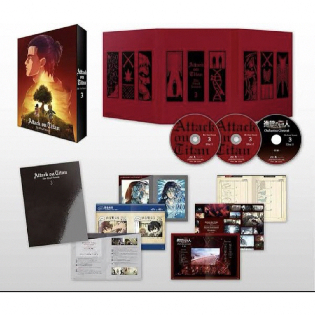 手数料安い 進撃の巨人The 初回限定版 台本 第3巻 DVD Season Final アニメ