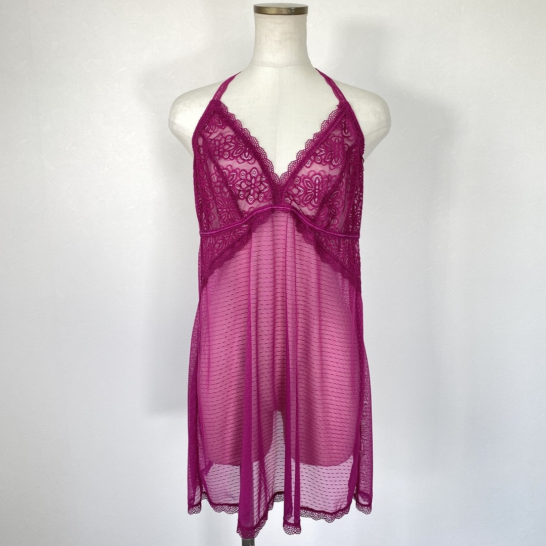 古着 la Via en Rose ホルターネック シースルー ランジェリー