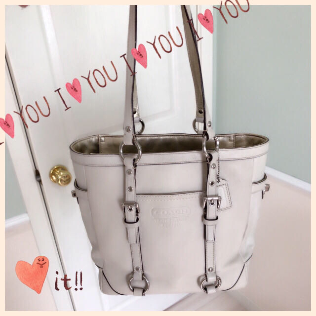 【COACH】ホワイトトートバッグ♡