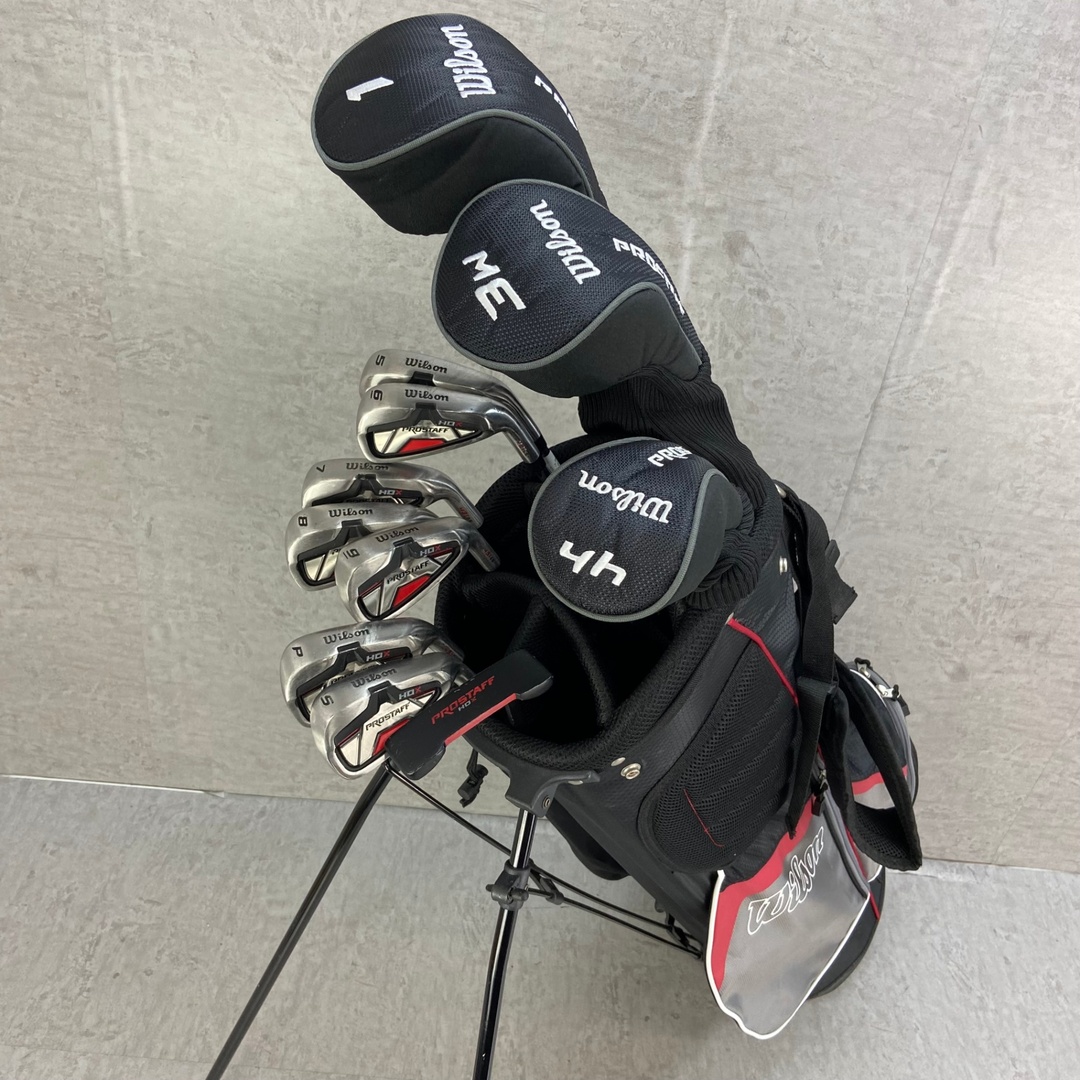 Wilson ウィルソン PROSTAFF HDX プロスタッフ メンズゴルフ11本セット 右利き用 キャディバッグ ヘッドカバー 初心者おすすめ クラブ Wilson ウィルソン PROSTAFF HDX プロスタッフ メンズゴルフ11本セット 右利き用 キャディバッグ ヘッドカバー 初心者おすすめ クラブ