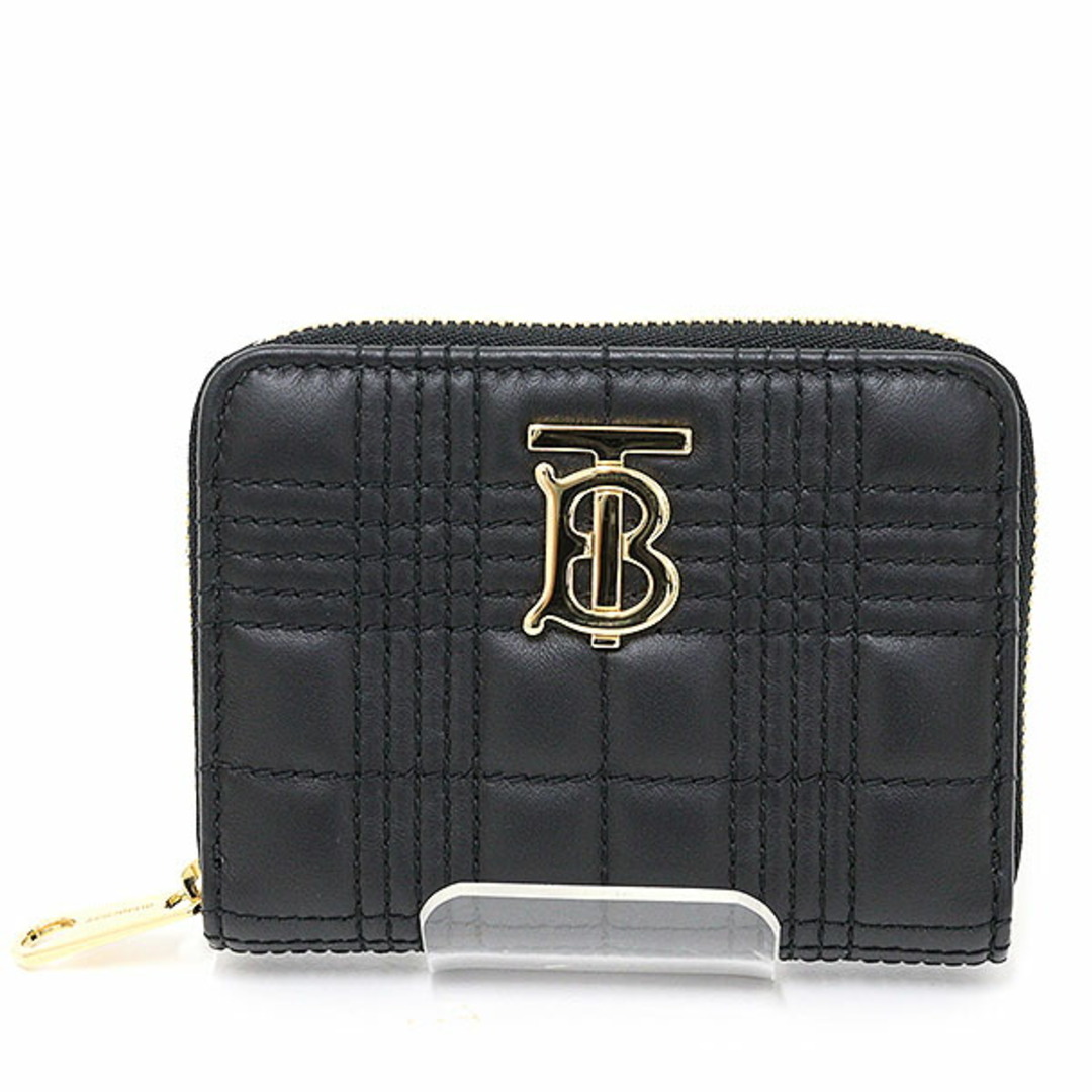 BURBERRY - バーバリー ローラ ミニ ジップウォレット ブラック BURBERRY - バーバリー ローラ ミニ ジップウォレット ブラック