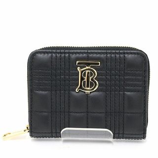 BURBERRY - バーバリー ローラ ミニ ジップウォレット ブラック BURBERRY - バーバリー ローラ ミニ ジップウォレット ブラック