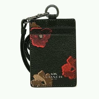 コーチ(COACH)のmomo様専用新品 COACH 花柄 パスケース(名刺入れ/定期入れ)