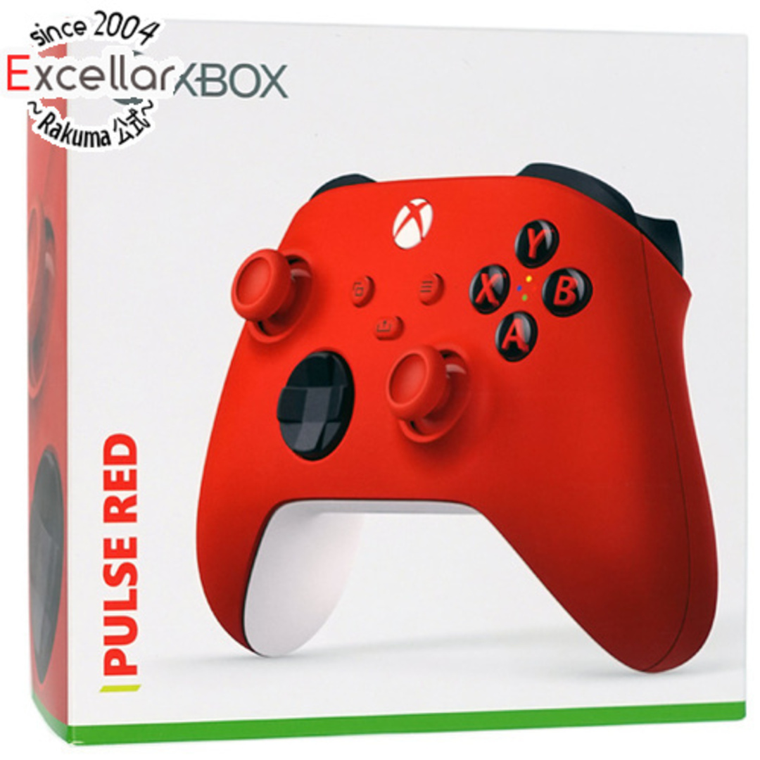 Xbox360(エックスボックス360)の【新品(開封のみ)】 Microsoft Xbox ワイヤレス コントローラー QAU-00015 パルス レッド エンタメ/ホビーのゲームソフト/ゲーム機本体(その他)の商品写真