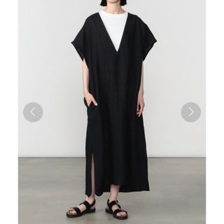 ビショップ(Bshop)のMexiPa メキパ　リネンVネックワンピース(ロングワンピース/マキシワンピース)