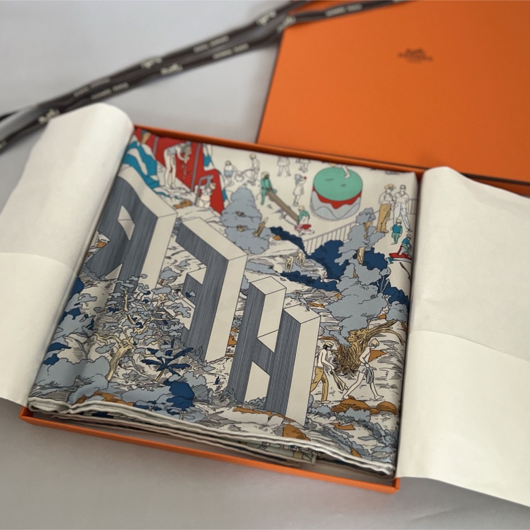 HERMES - HERMES カレ90 オンザビーチの通販 by La Clef HERMES - HERMES カレ90 オンザビーチの通販 by La Clef