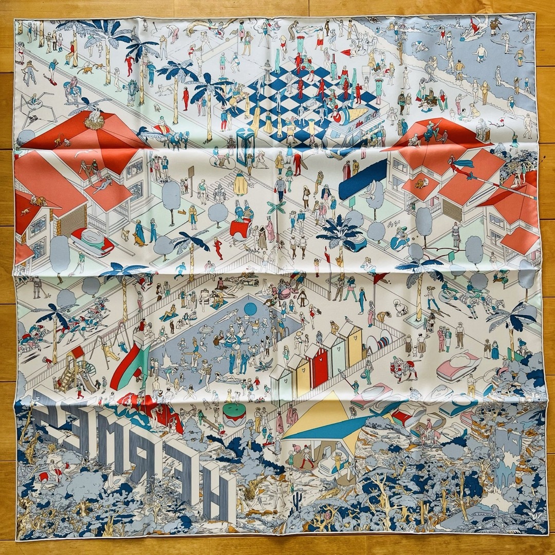 HERMES - HERMES カレ90 オンザビーチの通販 by La Clef HERMES - HERMES カレ90 オンザビーチの通販 by La Clef