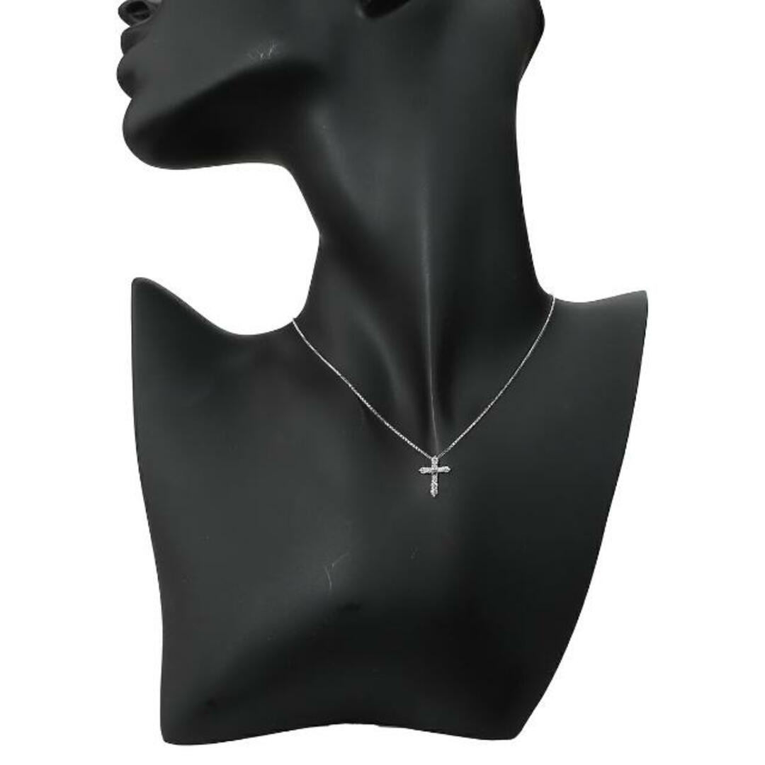 クロスデザインペンダントネックレス ダイヤモンド 0.3ct Pt850 クロスデザインペンダントネックレス ダイヤモンド 0.3ct Pt850