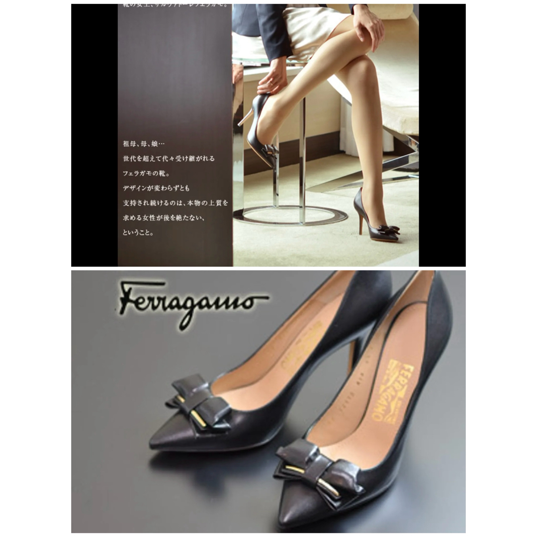 Salvatore Ferragamo - Salvatore Ferragamo リボン パンプスの Salvatore Ferragamo - Salvatore Ferragamo リボン パンプスの