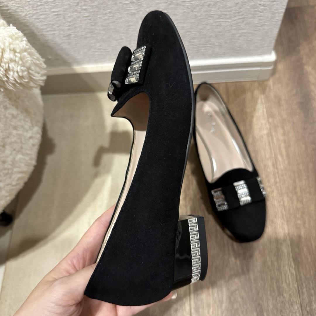 パンプス レディース ローファー ブラック スワロフスキーの通販 パンプス レディース ローファー ブラック スワロフスキーの通販