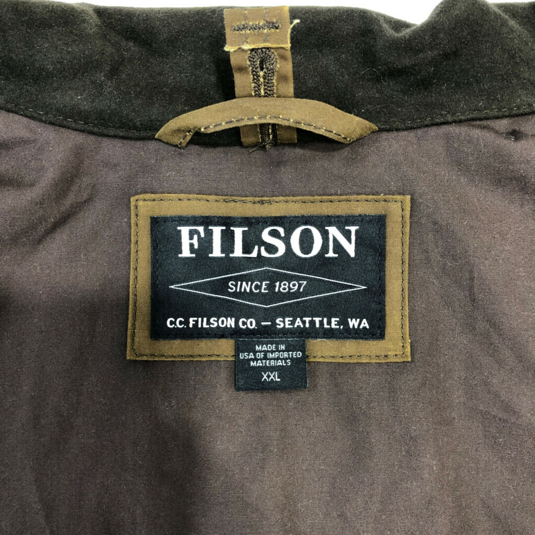 FILSON - USA製 FILSON フィルソン オイルドジャケット 大きい FILSON - USA製 FILSON フィルソン オイルドジャケット 大きい