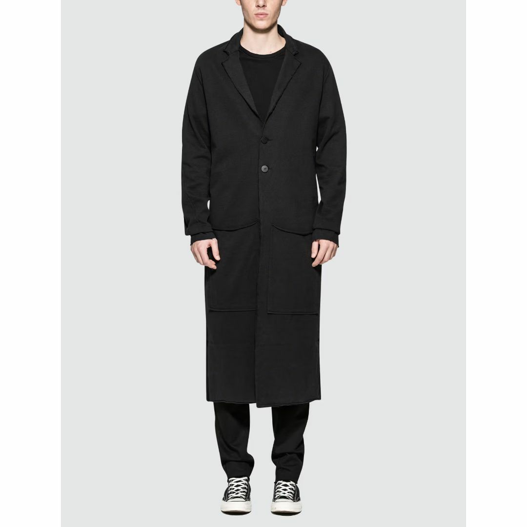 Rick Owens - 中古Thom/kromオーバーサイズダメージスウエットロングコートS